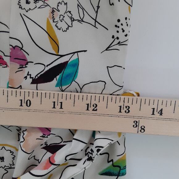 Clover and Sloane Off The Shoulder Floral Fit & Flare Dress Puff Sleeve Women XS - Picture 9 of 10